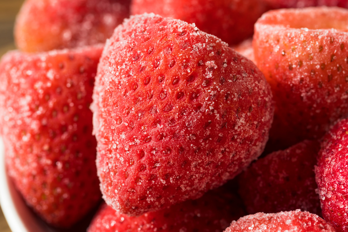 Frozen Strawberries.