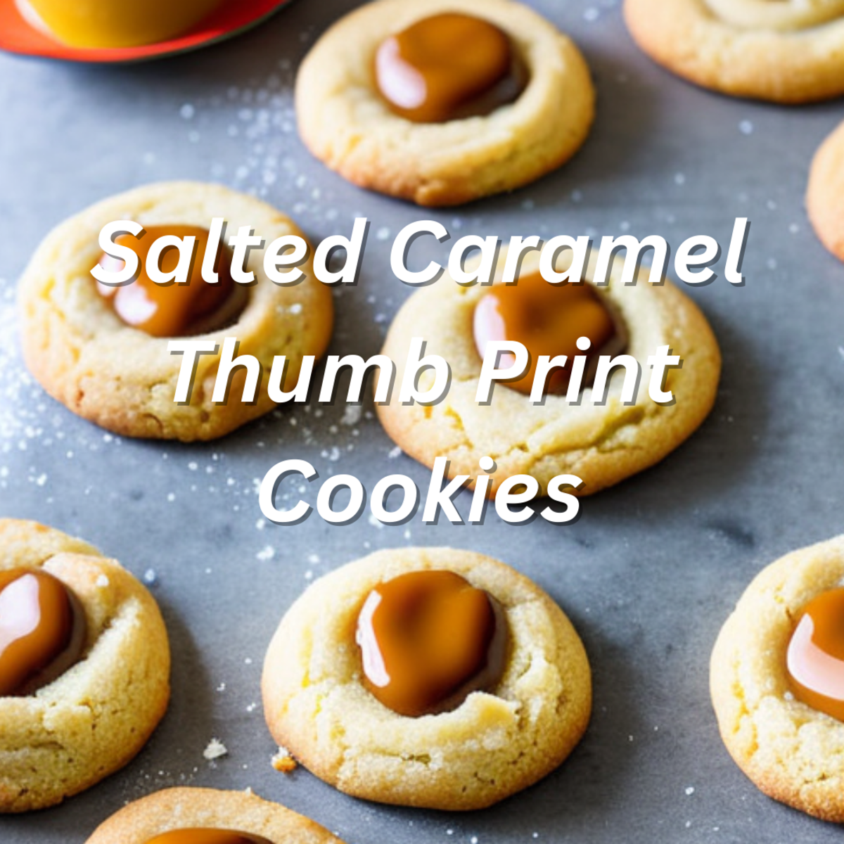 Salted Caramel Thumb Print Cookies