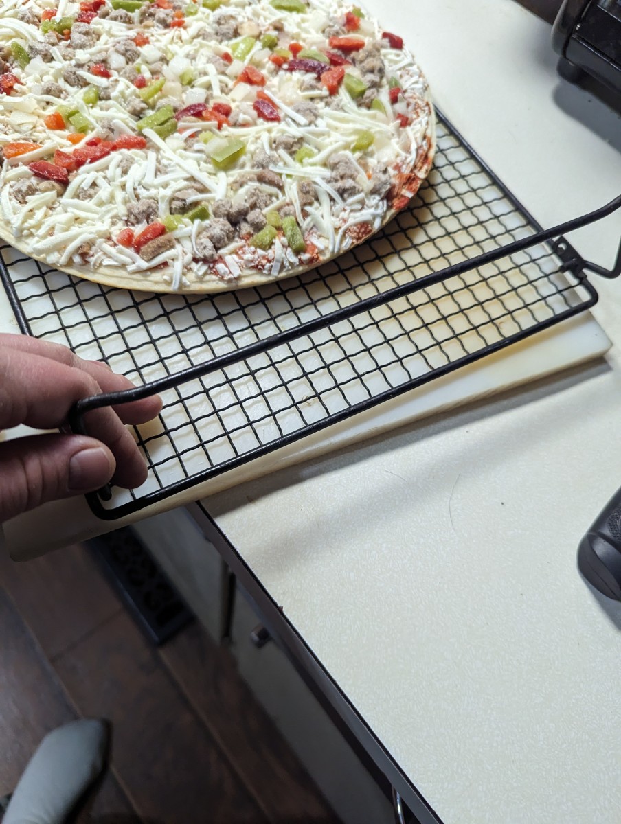 Tombstone Pizza - Using Cookie Cooling Rack