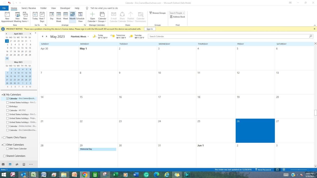 How to Import a Calendar From Excel to Outlook