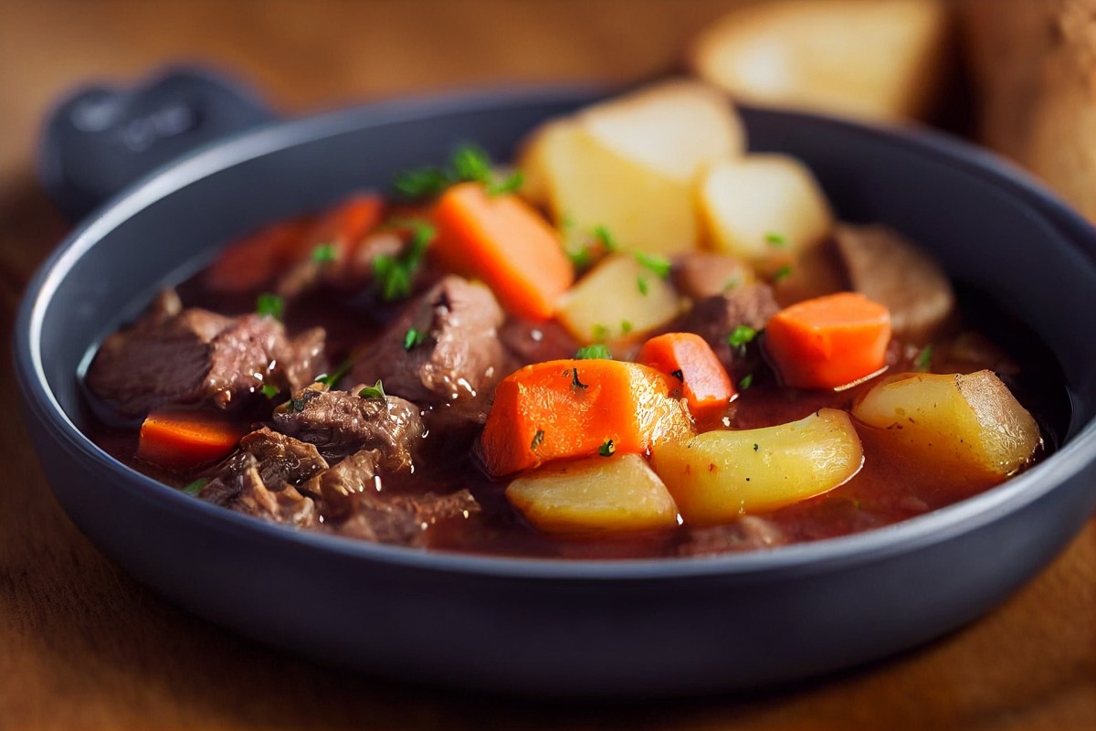 It's tradition to make beef stew in my family when the first cold