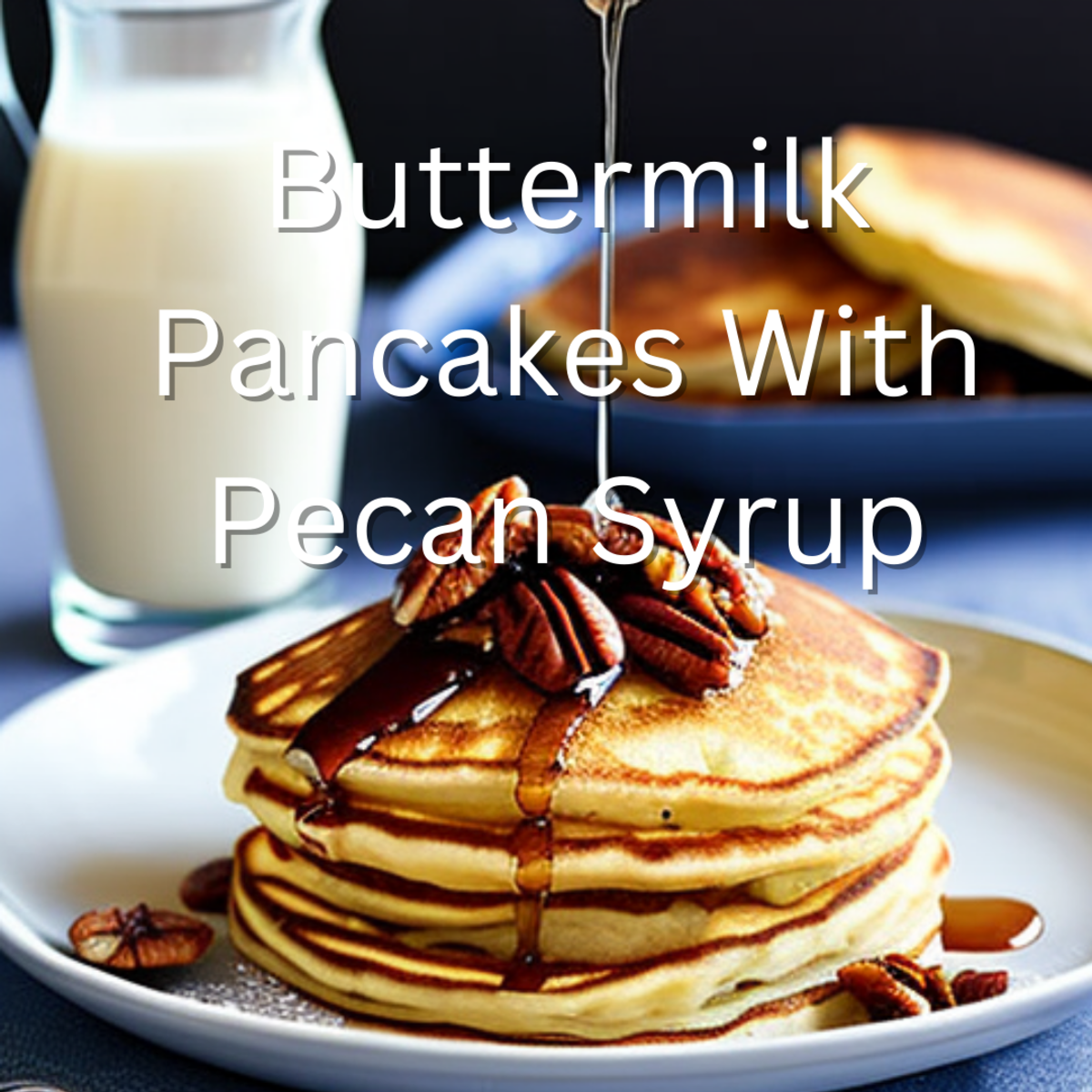 Buttermilk Pancakes With Pecan Syrup