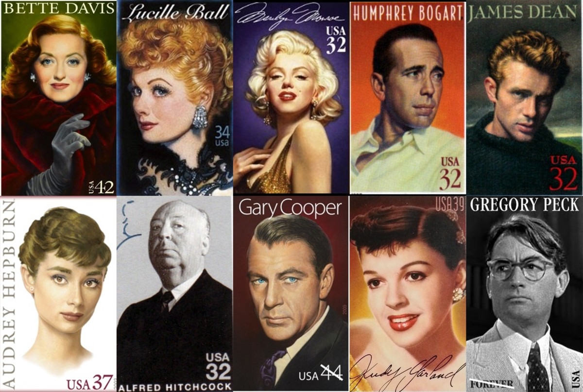 Legends of Hollywood Stamp Series