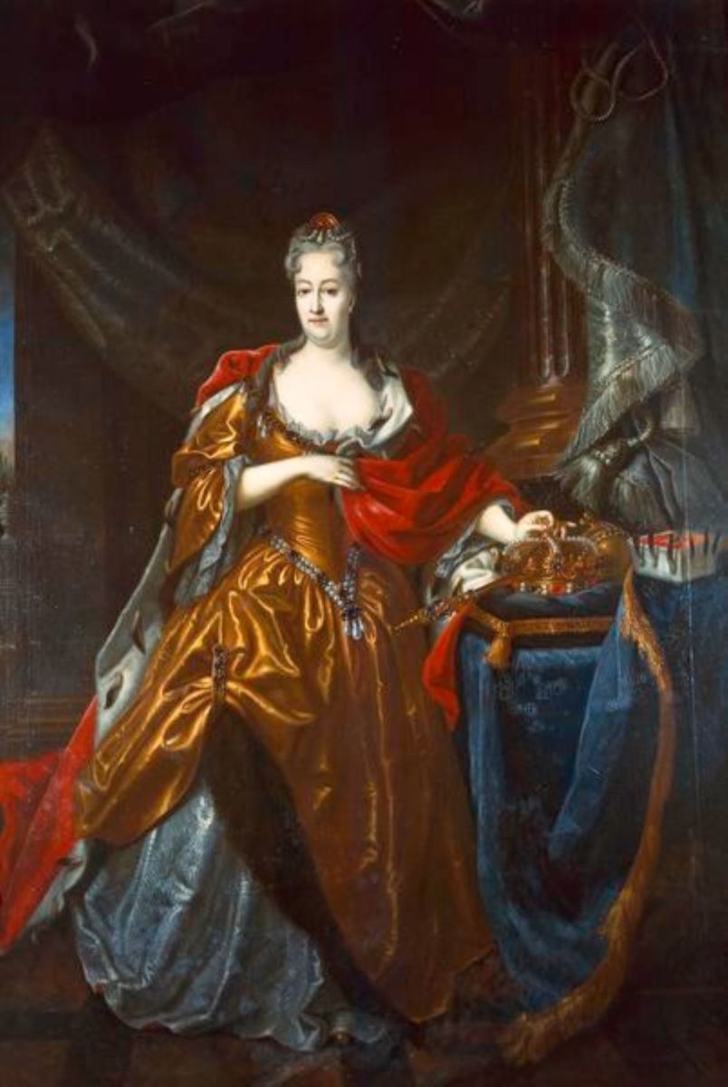 Christiane Eberhardine of Brandenburg-Beyreuth was Augustus II's unloved wife. She never travelled to Poland. She left her husband when he became a Catholic.