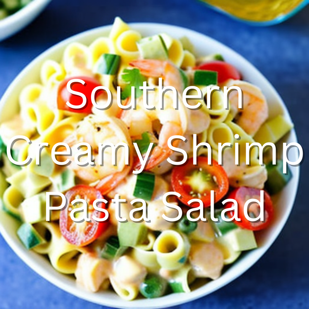 Southern Creamy Shrimp Pasta Salad.