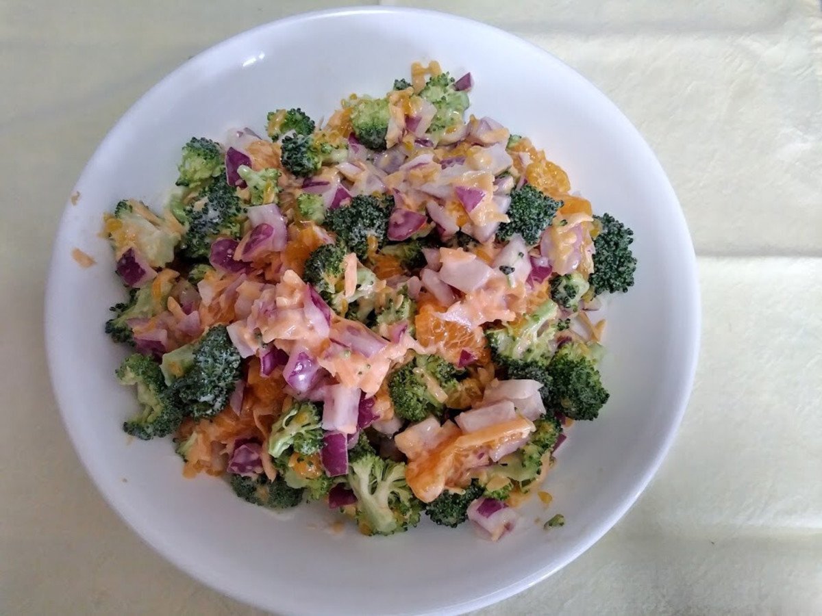 Sweet Broccoli and Mandarin Orange Salad