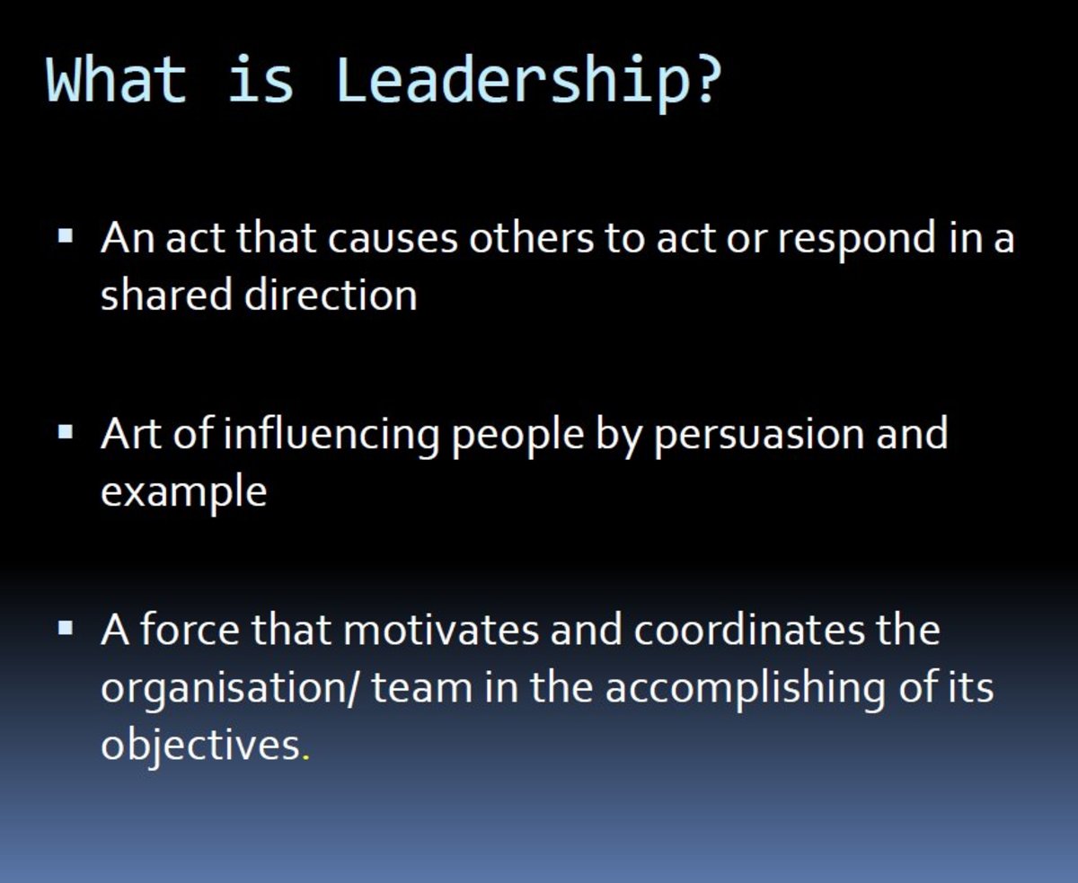 Effective Leadership Skills - What makes a Leader? - HubPages