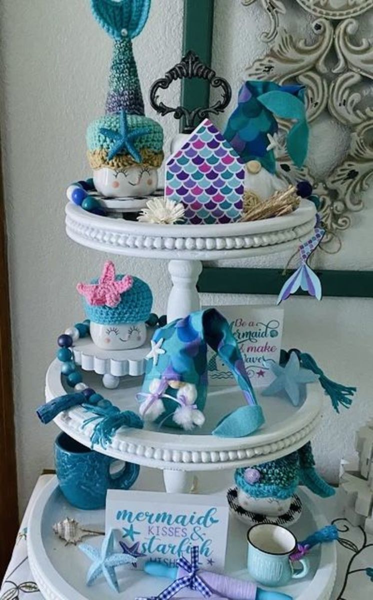 45+ Summer Themed Tiered Trays To Refresh Your Home Decor