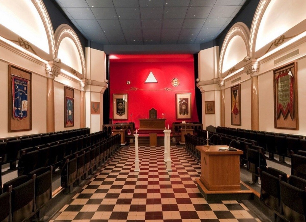 Meaning Behind the Freemason Checkered Floor