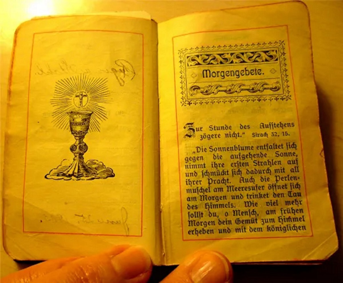 My Grandmother's Antique German Prayer Book