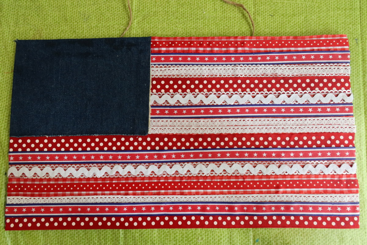 How to Make a Patriotic Scrap Ribbon American Flag - HubPages