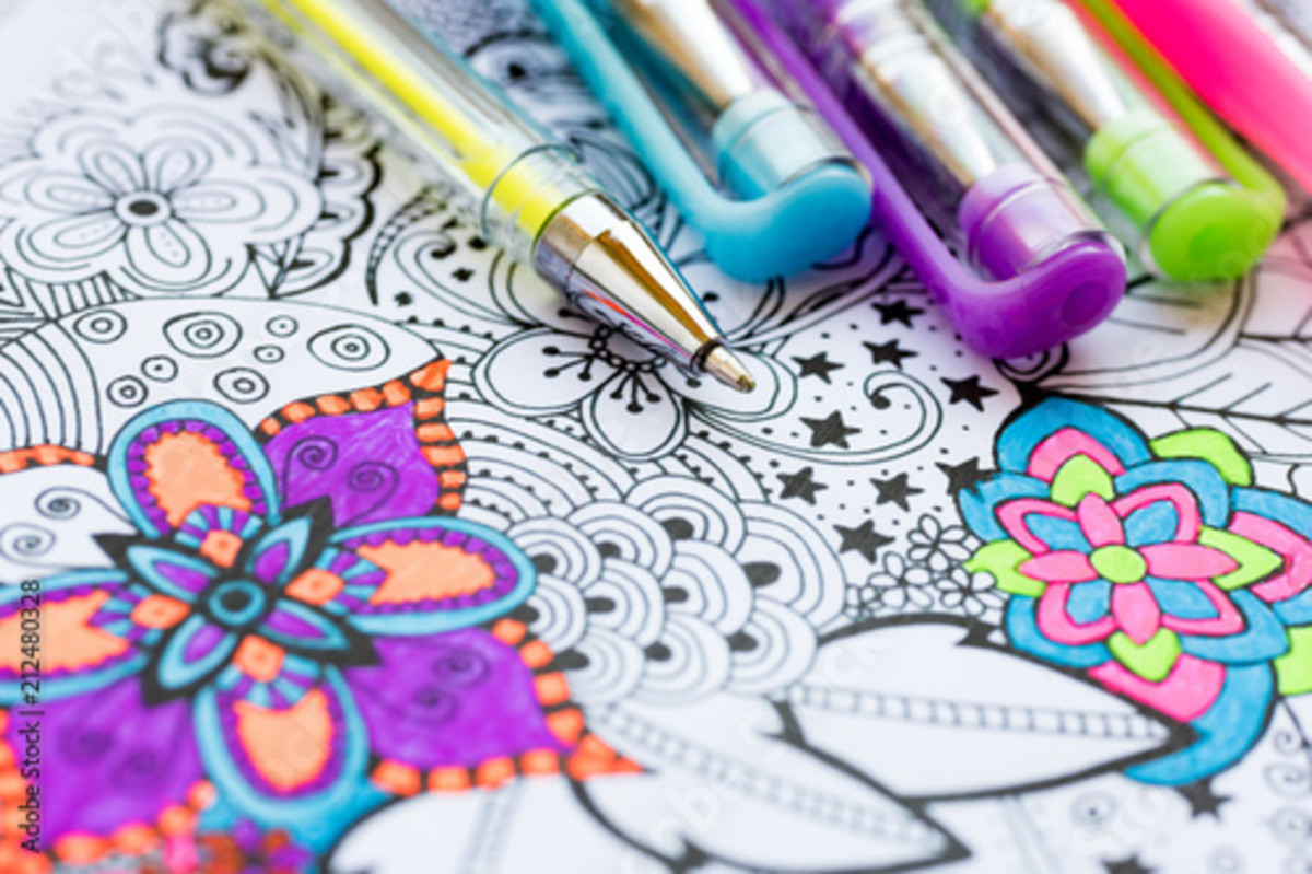 How to Blend Gel Pens - Adult Coloring Tutorials 