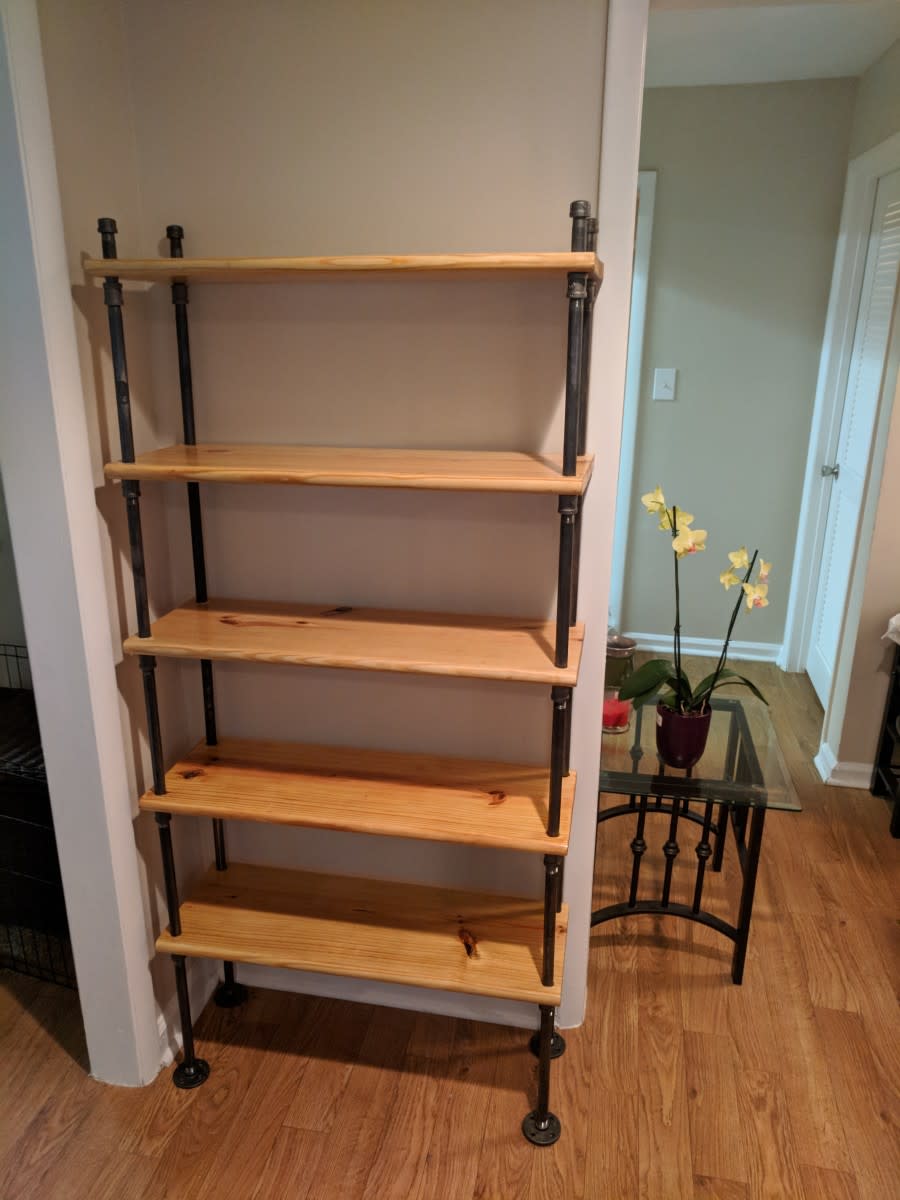 How to Build Your Own Industrial Bookshelf