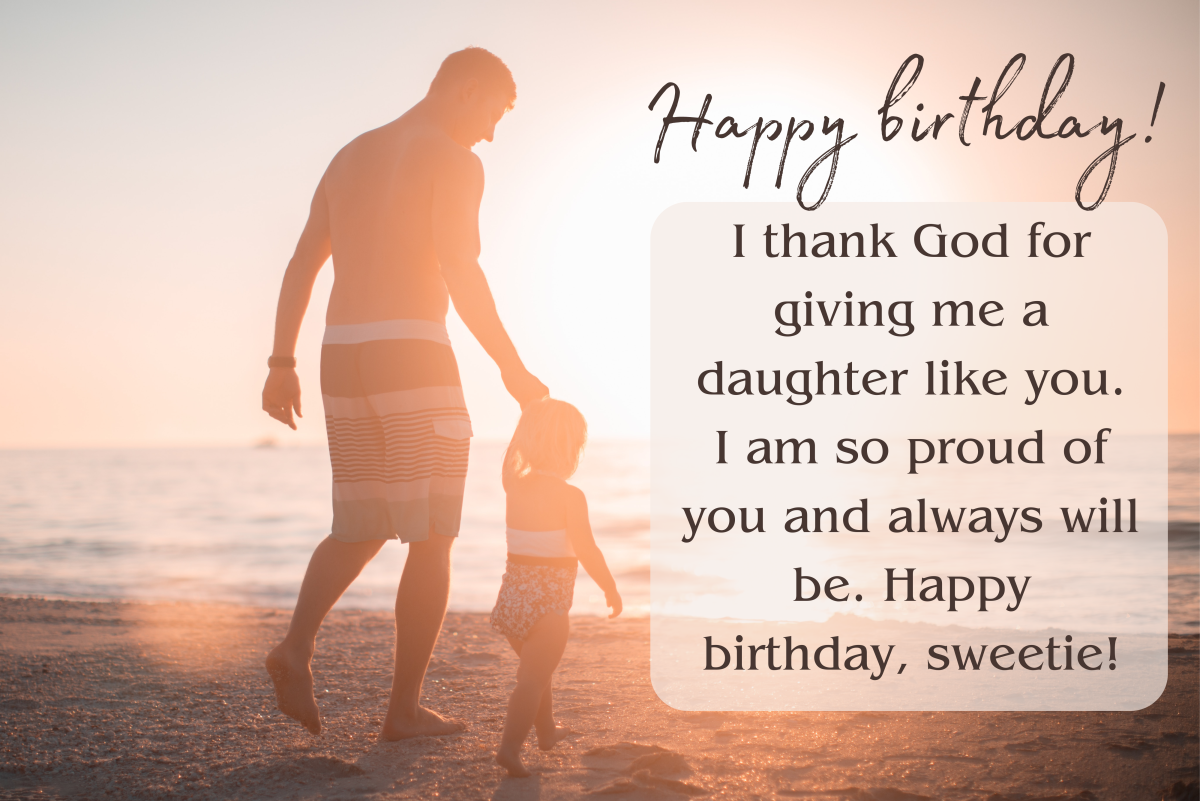 My daughter, you are a gift!