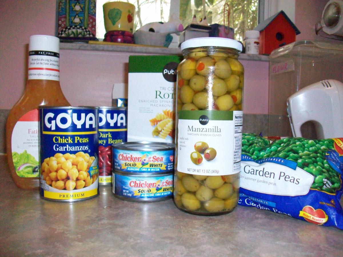 Kids Cook Monday Pasta Salad with Chickpeas, Red Kidney Beans, and