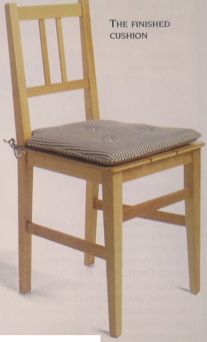 How to Make a Simple Seat Cushion with Buttons and Ties HubPages