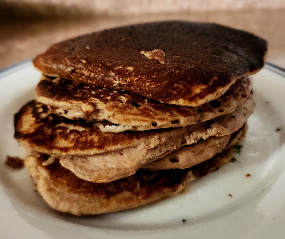 Healthy Protein Strawberry Pancakes