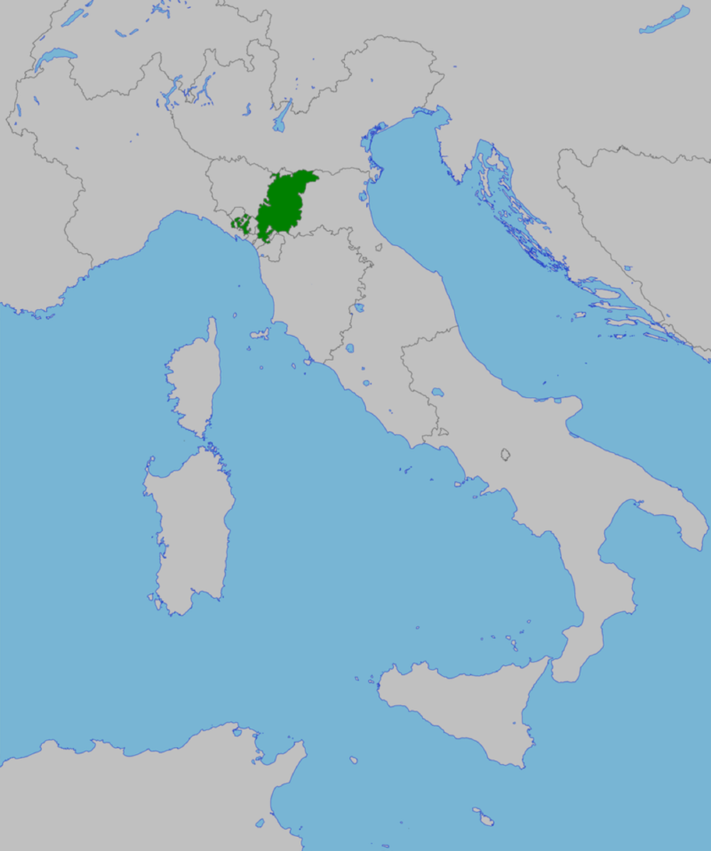 The Duchy of Modena and Reggio circa 1815
