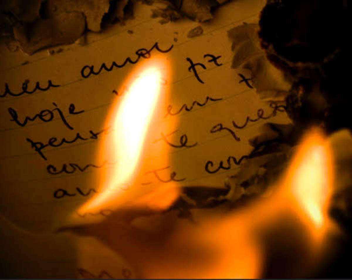 Написать письмо и сжечь