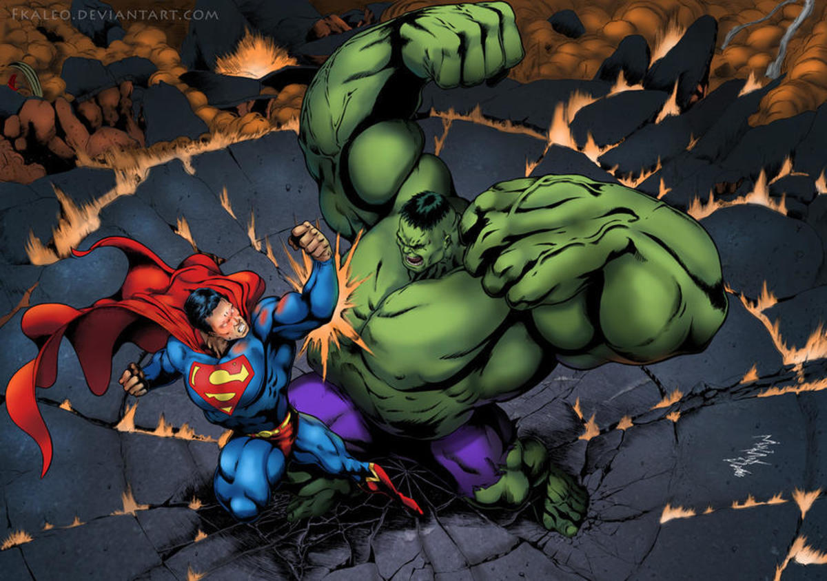 Superman vs Hulk: A Fight Between Ultimate-Strength Titans
