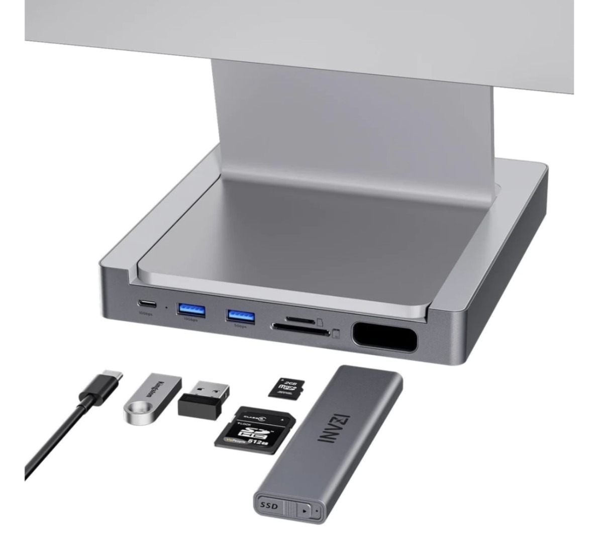 The INVZI MagHub 2 Pop-Up SSD 8-in-1 USB-C Docking Station Is A