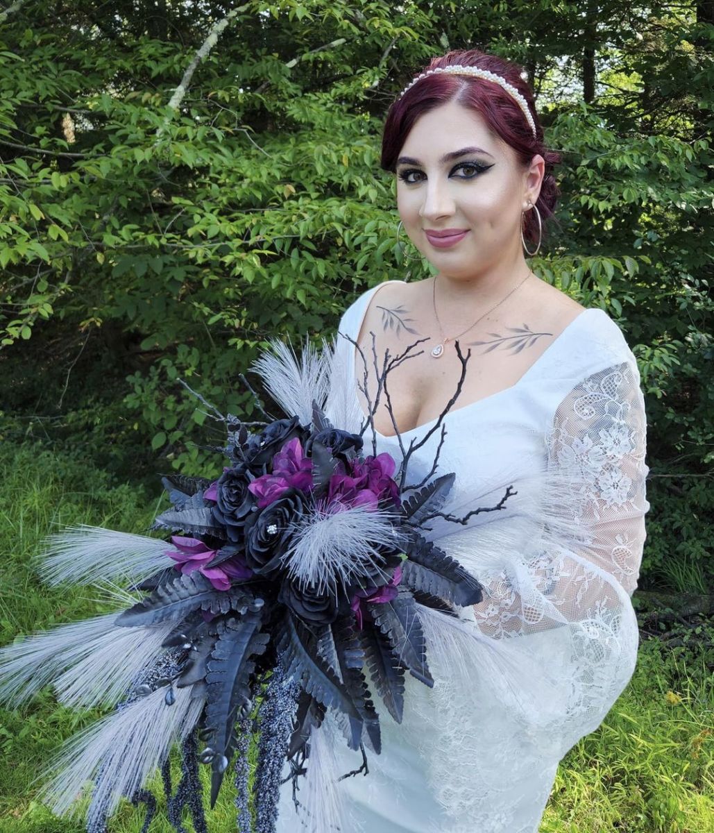 The Enchanting Dark Blooms of a Gothic Wedding Bouquet
