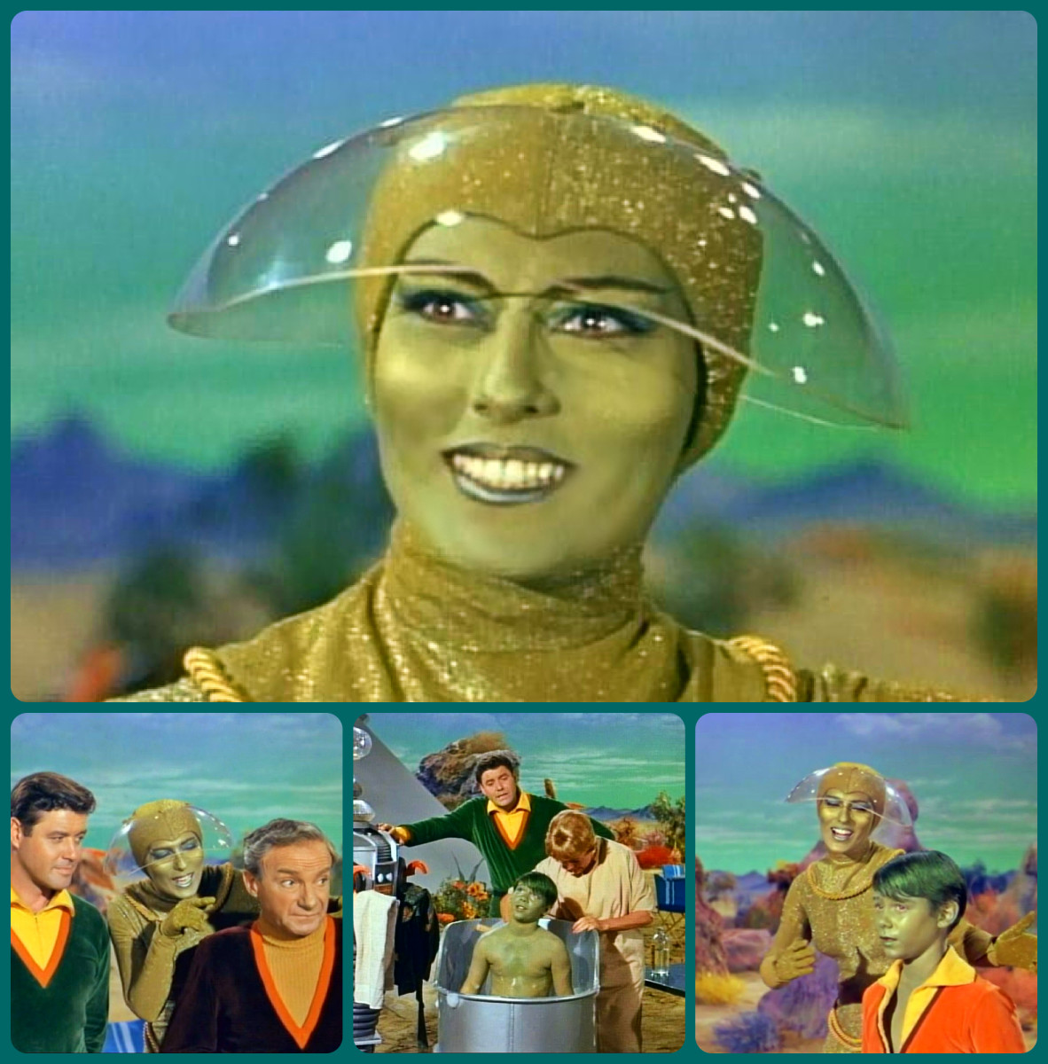 The Girl from the Green Dimension, Lost in Space, 01/04/1967, Jonathan Harris as Dr. Smith, Vitina Marcus as Athena