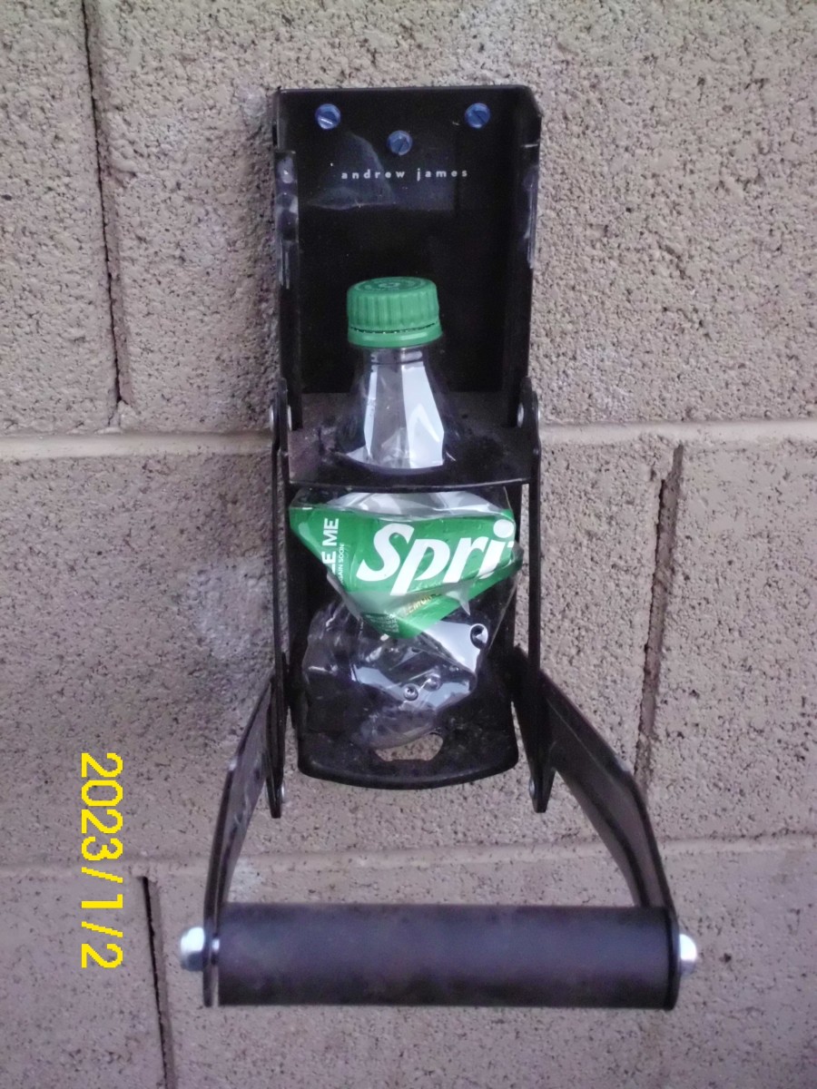 Bottle crushers are absolutely necessary for thick-walled juice and pop bottles. It is just too hard to crush them with your hands.