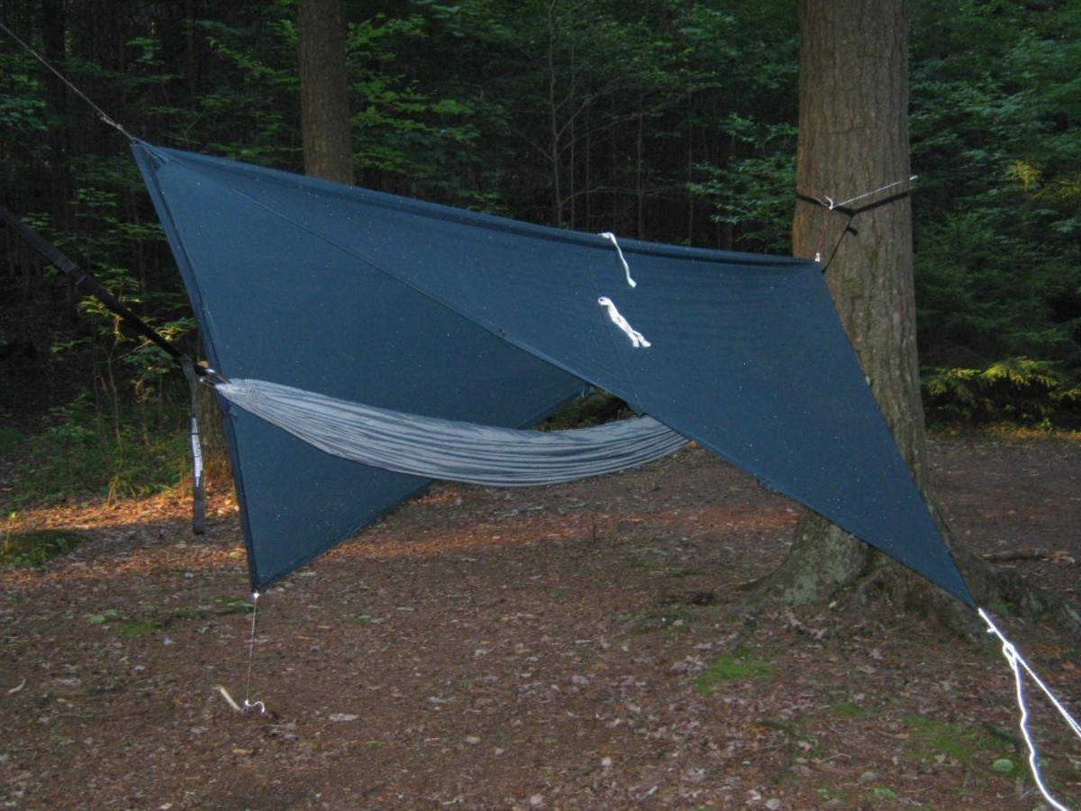 Here is one of my hammock camping rigs. Here is one of my hammock camping rigs.