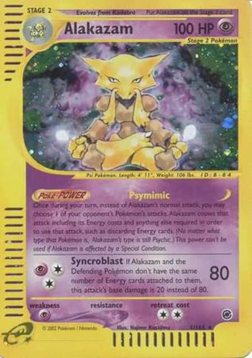 Alakazam Star - 99/100 - Shiny Rare Holo - Reverse Holo - Pokemon