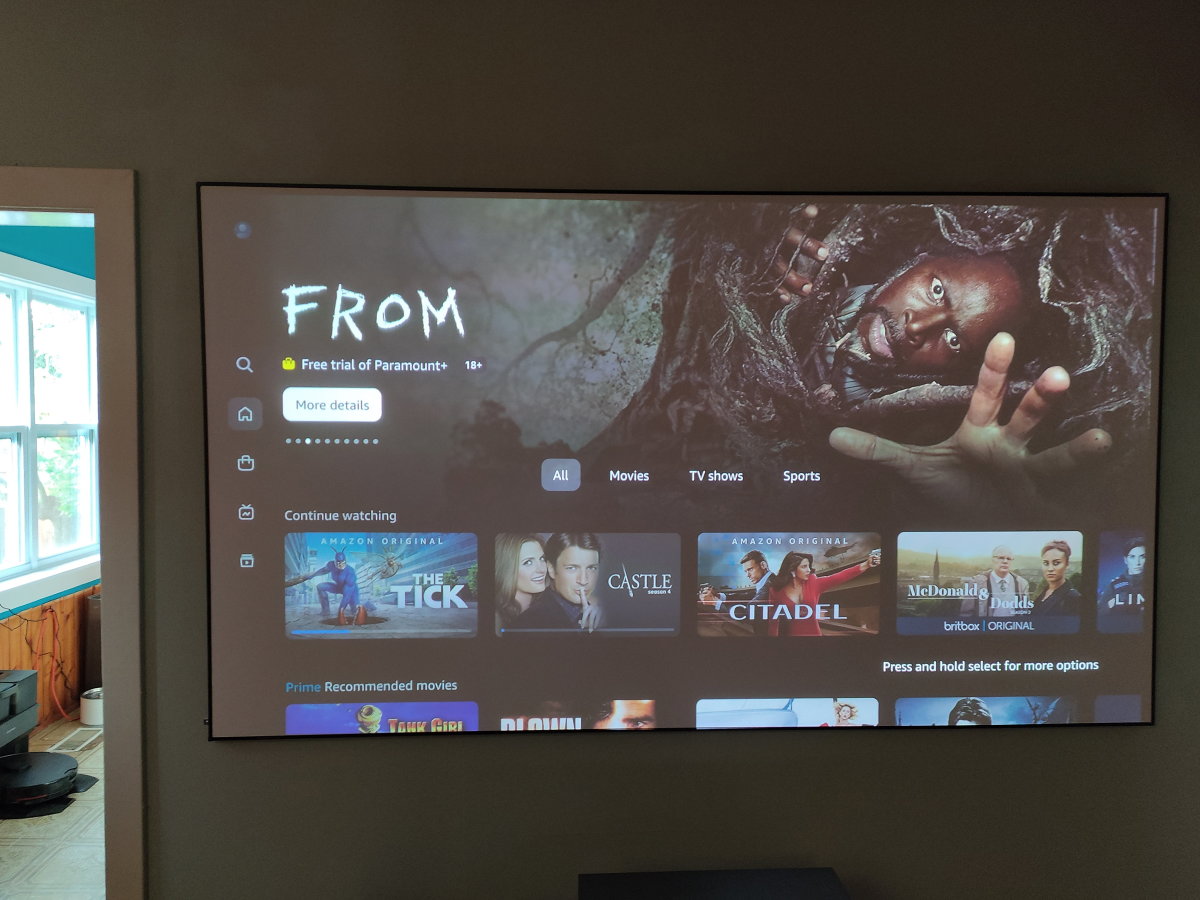 Watching  Prime Video Movies With Smart Projectors