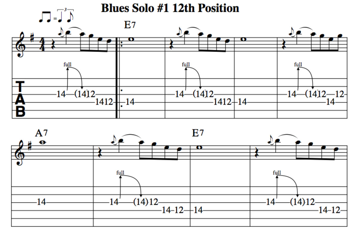 Blues Guitar Lessons • Pentatonic Soloing •  Part 2 • Chords, Tab, Video Lessons