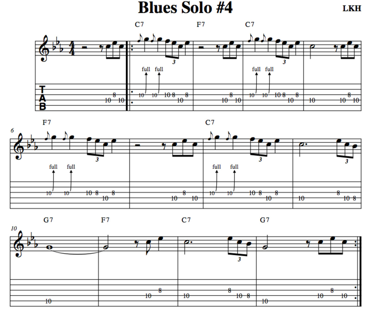 Blues Guitar Lessons • Pentatonic Soloing • Part 3 • Chords, Tab, Video Lessons