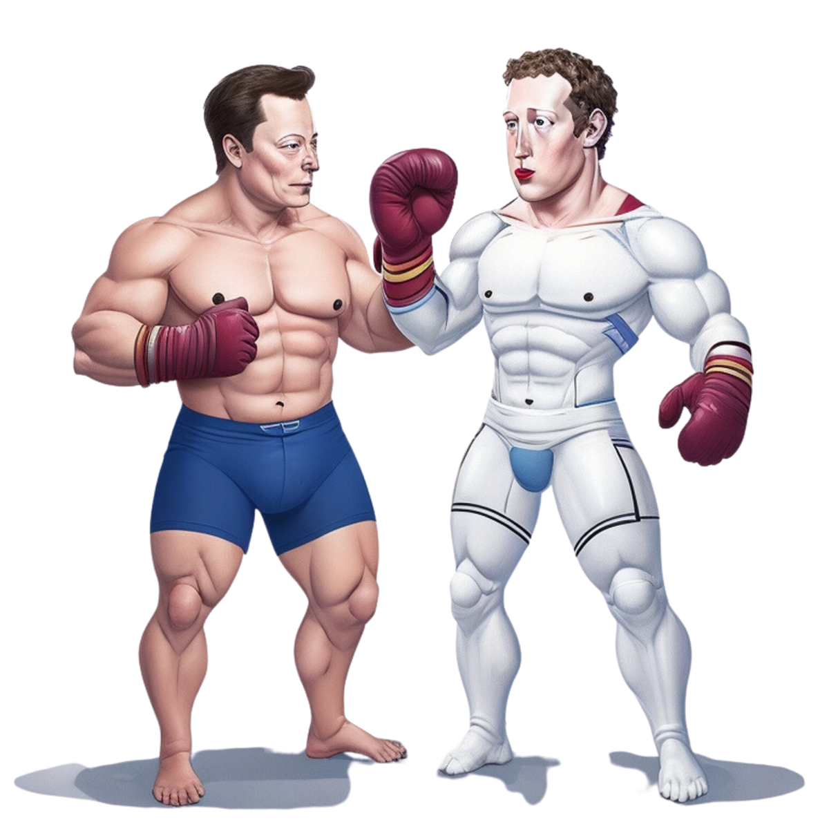Tech Titans Clash: Elon Musk vs. Mark Zuckerberg in an Epic Cage Fight Showdown