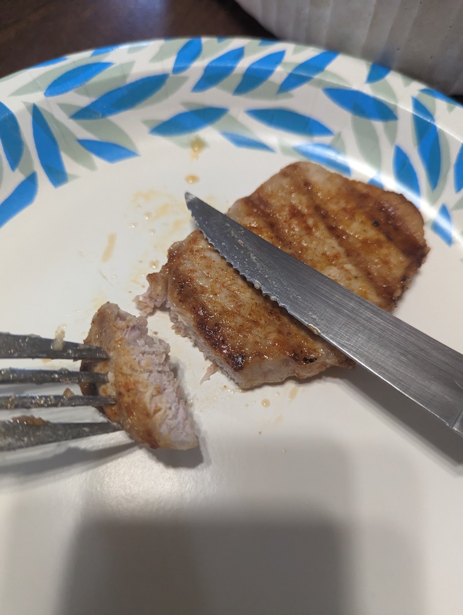 Pork Chops Grilled on an Electric Grill