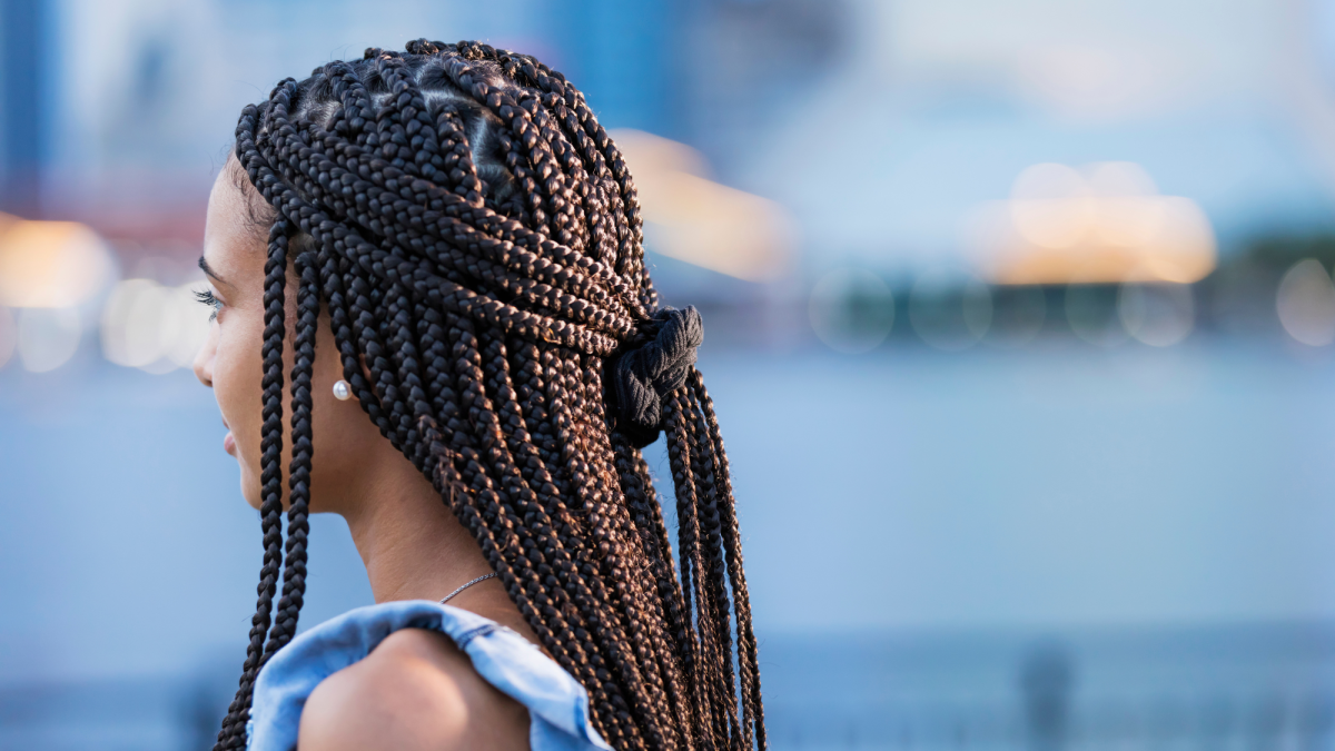 Ramas Hair Braiding - To create feed-in braids, aka knotless braids, a  stylist feeds synthetic hair into your natural hair beyond the start of  your hairline, creating an illusion of naturally thick