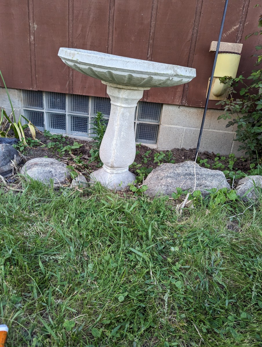 Birdbath Repair - Unlike Humpty's Shell - HubPages