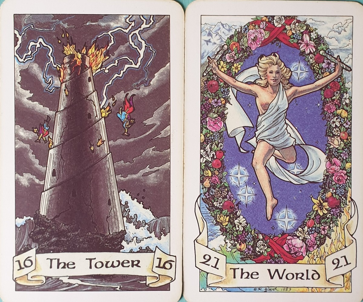 Shattering and Renewal: The Combination of the Tower and the World in Tarot