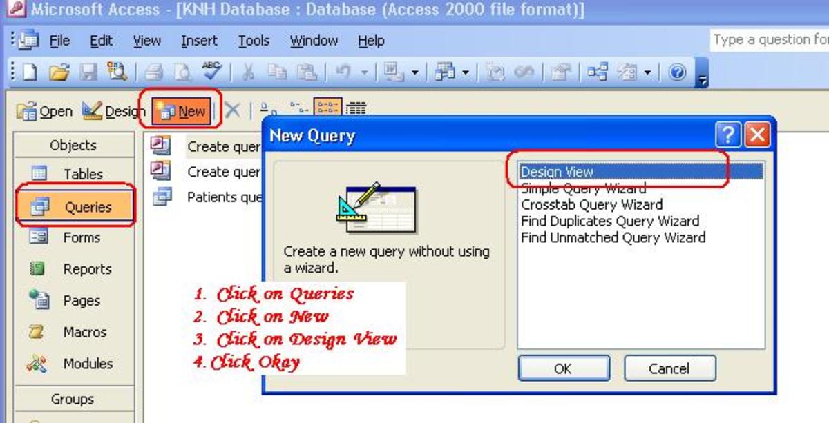 How to Create Queries Using Microsoft Access 2003