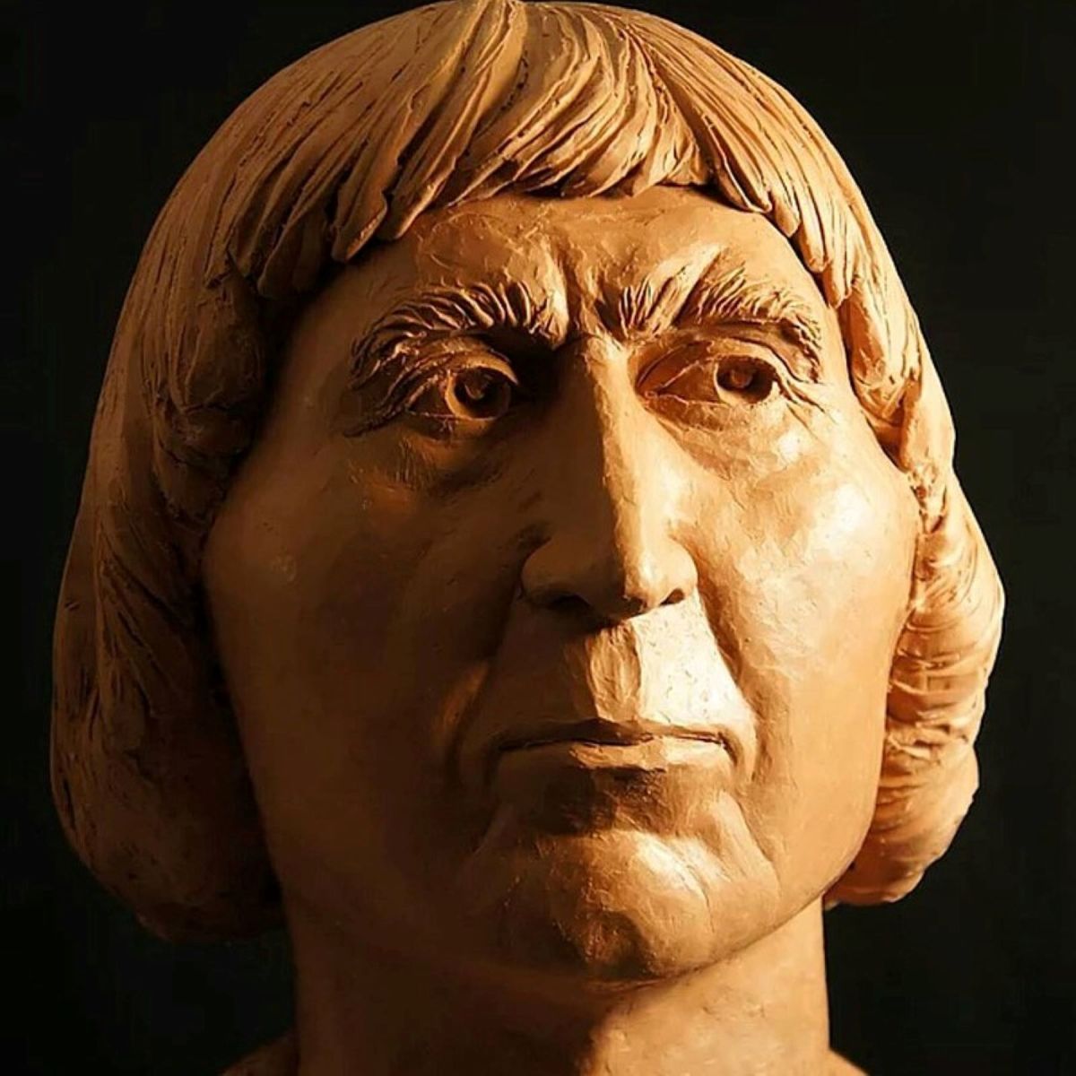 A reconstruction of Robert the Bruce's face.