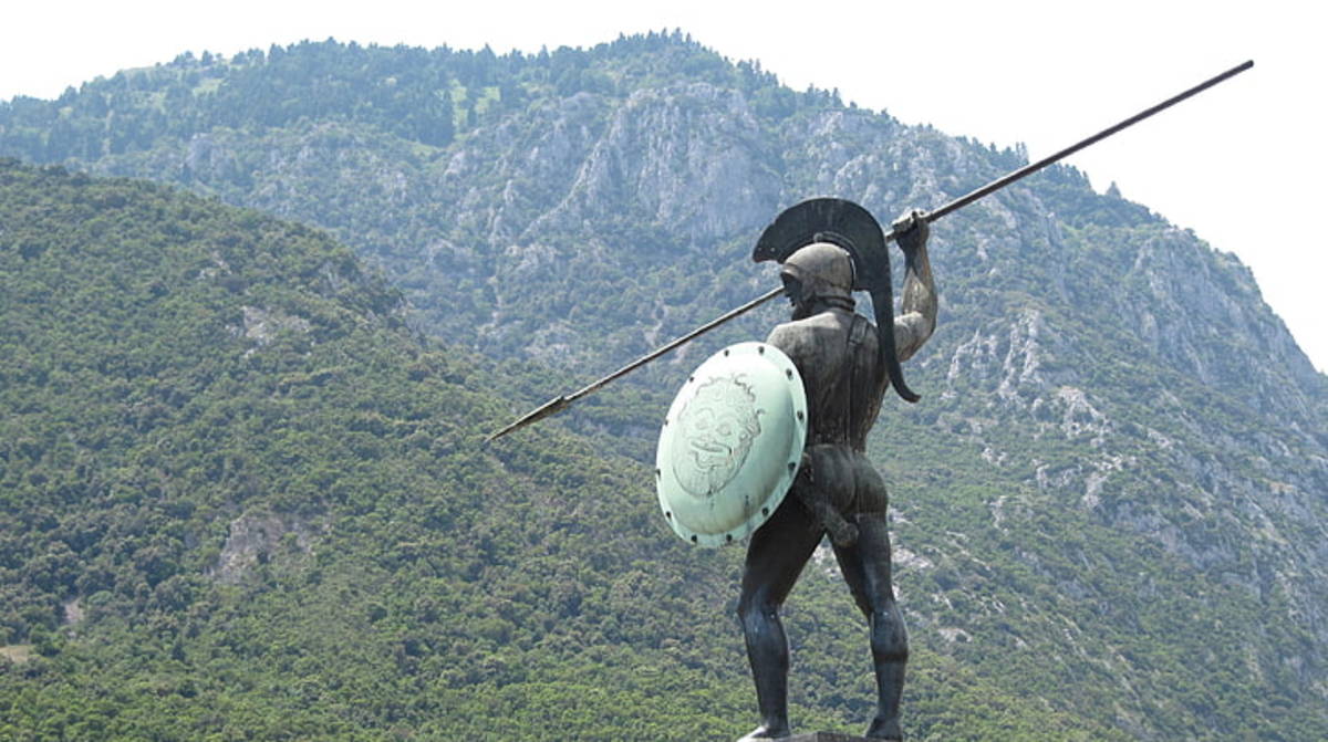 Leonidas and Xerxes at the Battle of Thermopylae in Ancient Greece