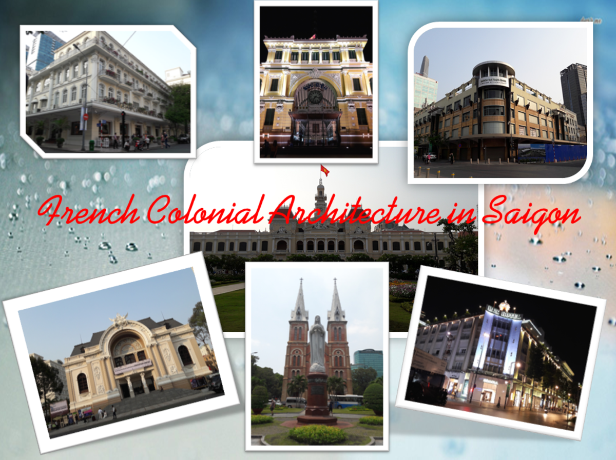 French Colonial Architecture in Saigon Vietnam