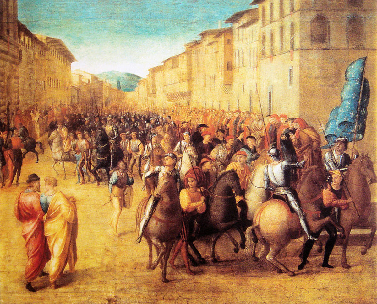 The army of Charles VIII entering Florence