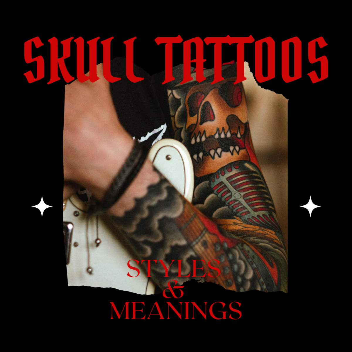 Here are ideas for skull tattoos, from feminine to traditional designs