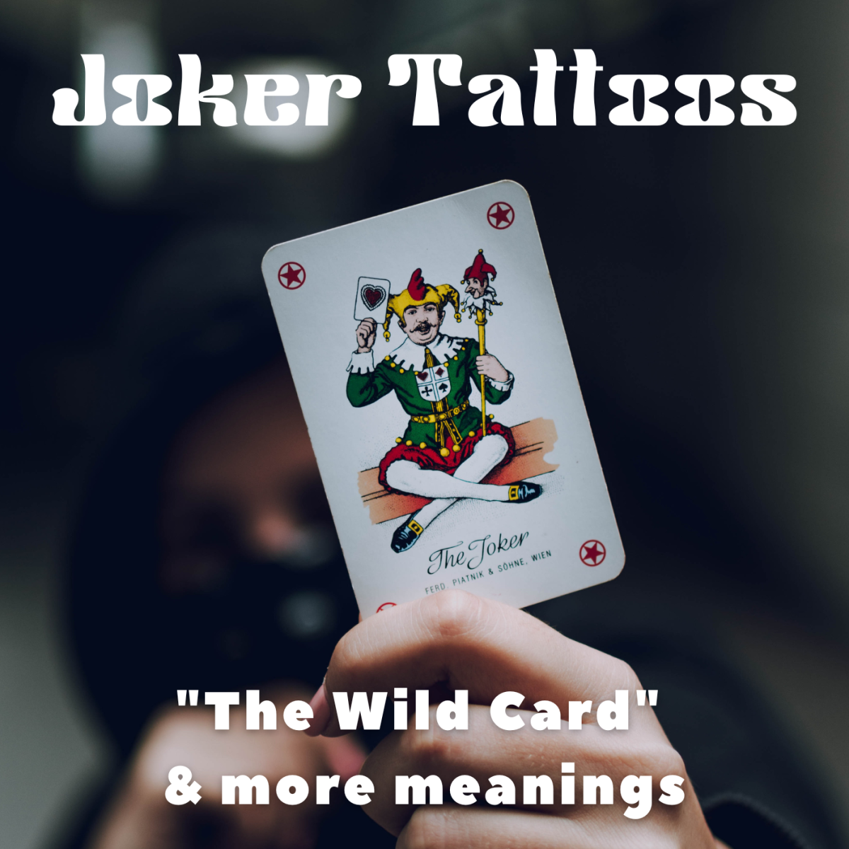 Here are ideas and designs for joker card tattoos
