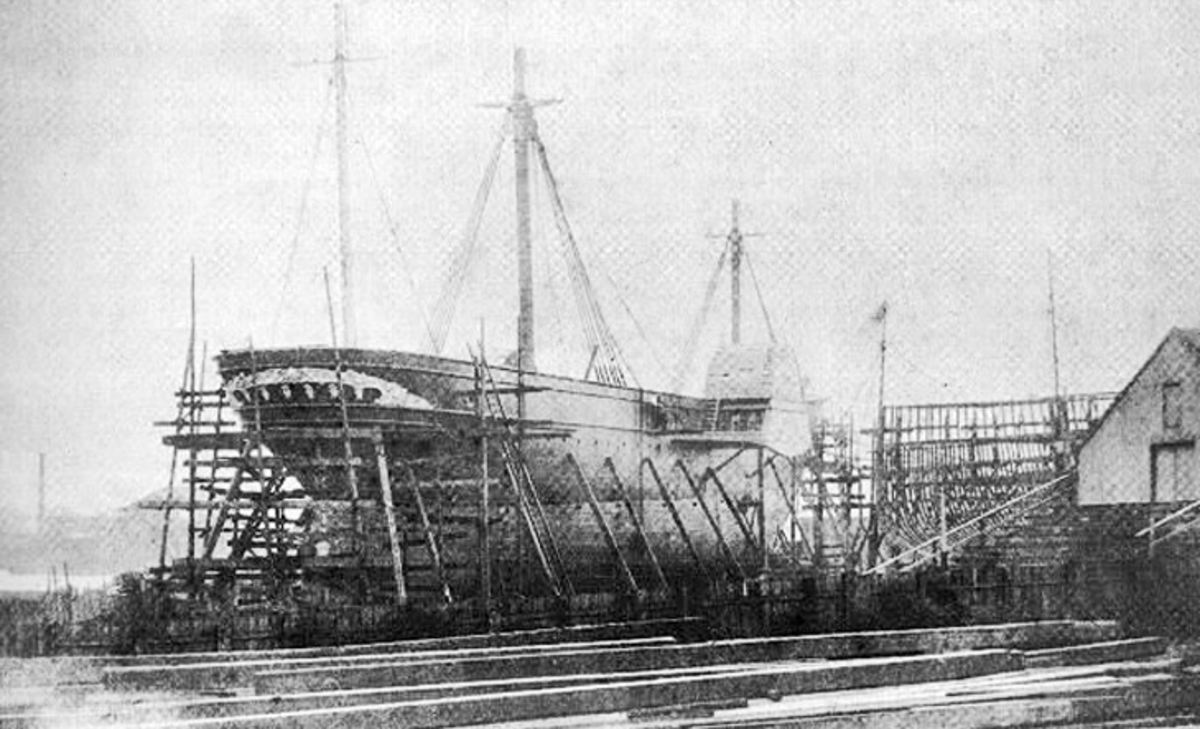 SS Persia built in 1856 by Robert Napier & Sons at Govan, Glasgow.