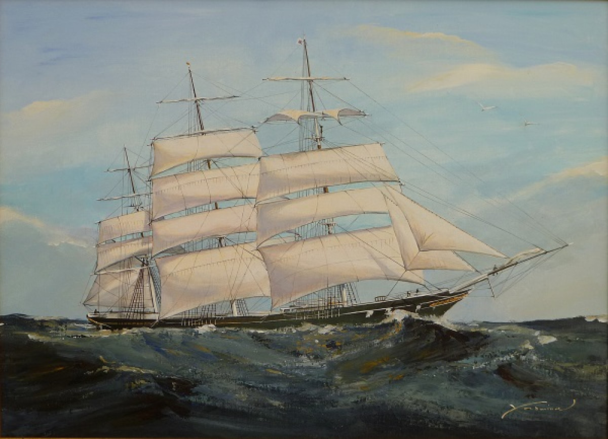 The Thermopylae clipper built in 1868 by Walter Hood & Co of Aberdeen.