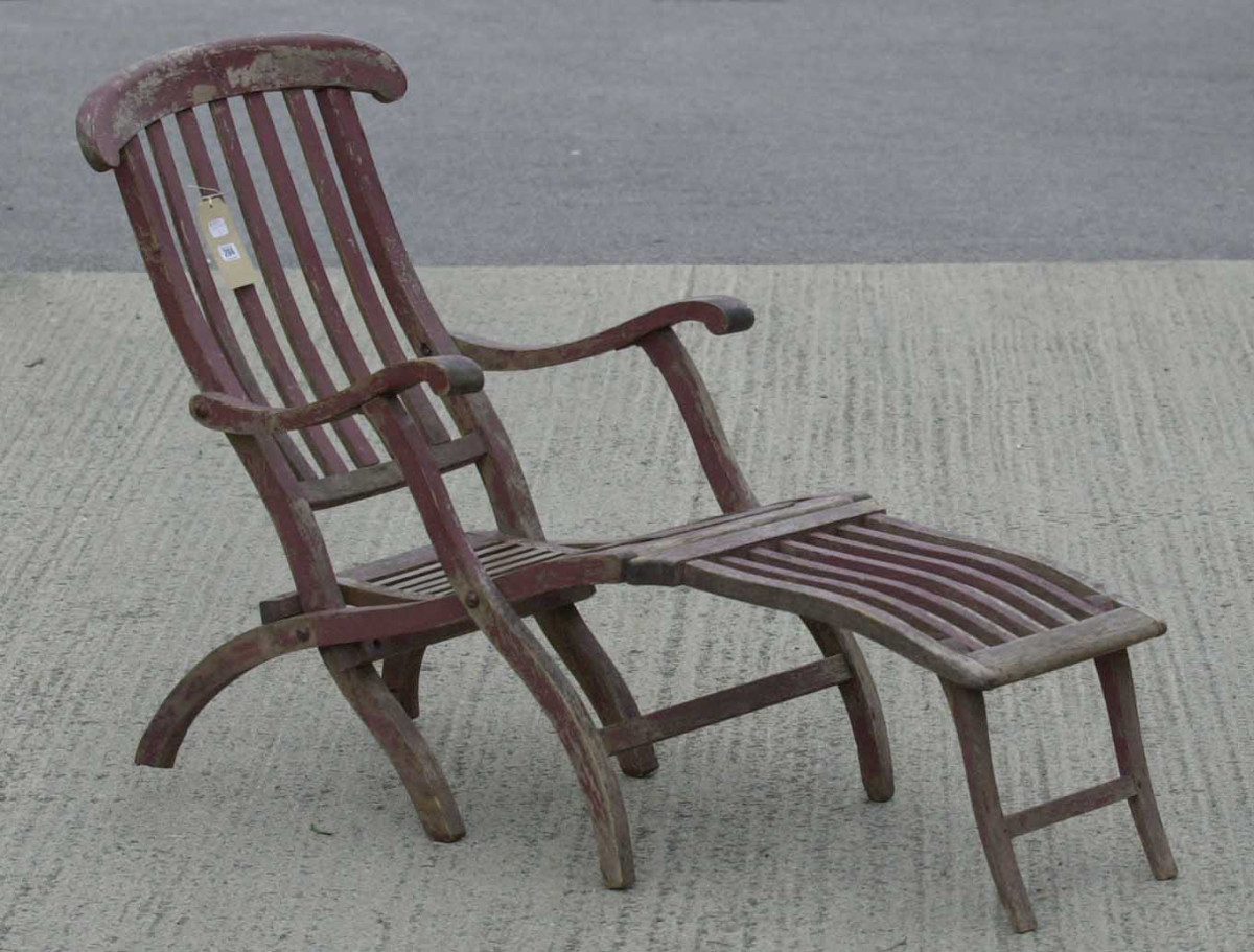 This chair is believed to be one of around 50 chairs thrown overboard by Titanic baker Charles Joughin as the ship sank in April 1912.