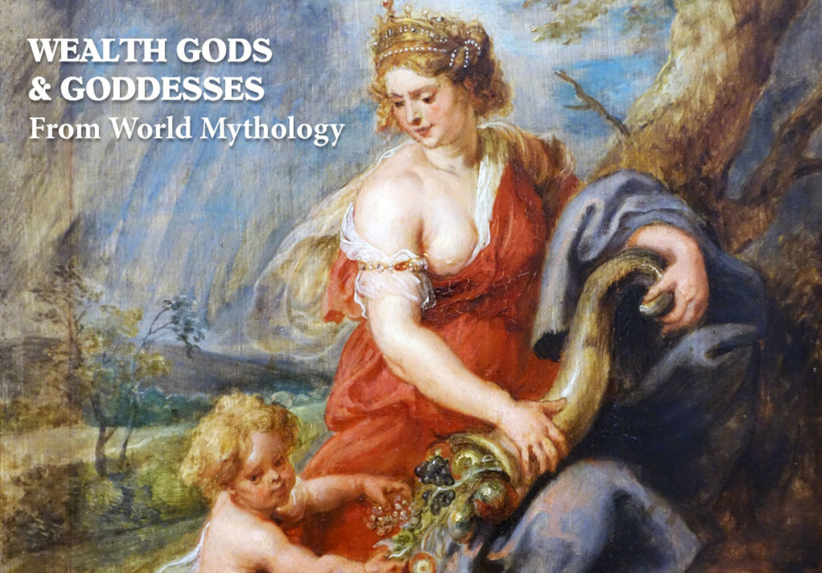 Beloved gods and goddesses of wealth from world mythology and religions.