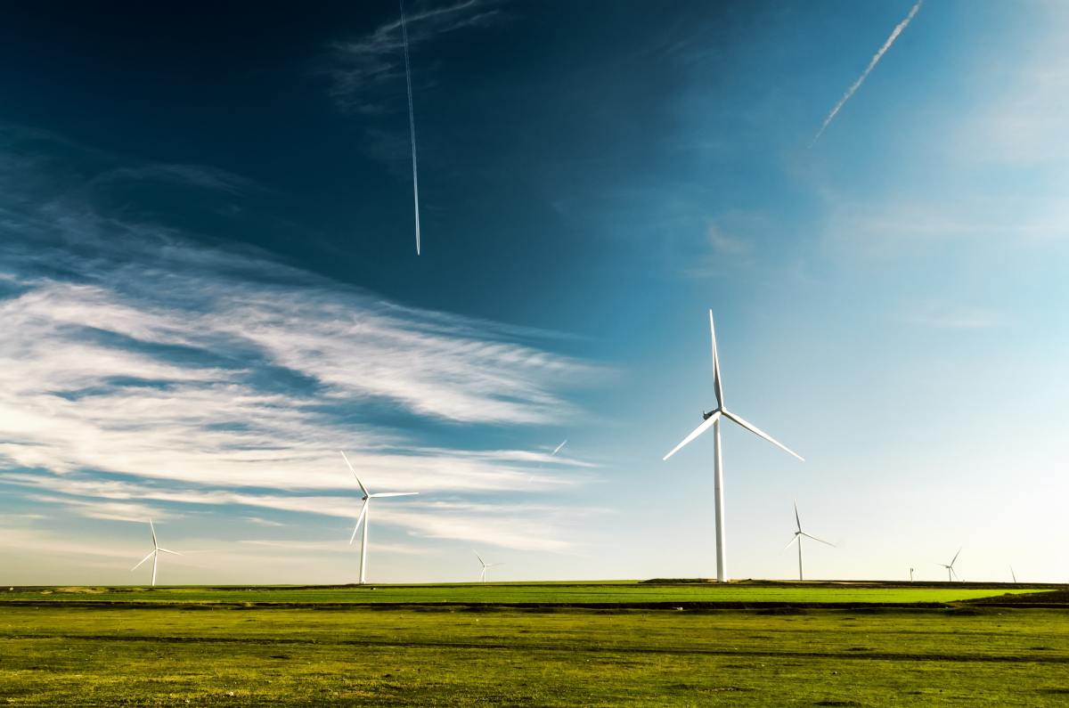 Wind turbines are a renewable energy source.